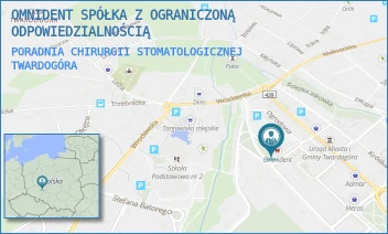 PORADNIA CHIRURGII STOMATOLOGICZNEJ - OMNIDENT SPÓŁKA Z OGRANICZONĄ ODPOWIEDZIALNOŚCIĄ - UL. OGRODOWA 24A,  TWARDOGÓRA