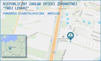 PORADNIA DIABETOLOGICZNA - NIEPUBLICZNY ZAKŁAD OPIEKI ZDROWOTNEJ "TWÓJ LEKARZ" - UL. JURIJA GAGARINA 110,  WROCŁAW