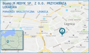 PORADNIA OKULISTYCZNA - B&amp;M MEDYK SP. Z O.O. PRZYCHODNIA LEKARSKA - UL. PIEKARSKA 7,  LEGNICA