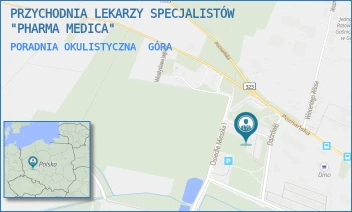 PORADNIA OKULISTYCZNA - PRZYCHODNIA LEKARZY SPECJALISTÓW "PHARMA MEDICA" - UL. ŚWIĘTOSŁAWY 1,  GÓRA