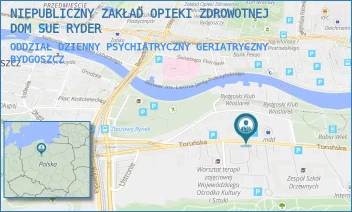 ODDZIAŁ DZIENNY PSYCHIATRYCZNY GERIATRYCZNY - NIEPUBLICZNY ZAKŁAD OPIEKI ZDROWOTNEJ DOM SUE RYDER - TORUŃSKA 29,  BYDGOSZCZ