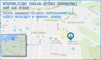 ZESPÓŁ DOMOWEGO LECZENIA RESPIRATOREM DLA DZIECI MŁODZIEŻY W GDAŃSKU - PALLMED SPÓŁKA Z OGRANICZONĄ ODPOWIEDZIALNOŚCIĄ - UL. REFORMACKA 22,  GDAŃSK