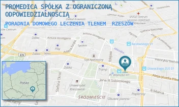PORADNIA DOMOWEGO LECZENIA TLENEM - PROMEDICA SPÓŁKA Z OGRANICZONĄ ODPOWIEDZIALNOŚCIĄ - PLAC WOLNOŚCI 17,  RZESZÓW