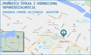 PORADNIA CHORÓB JELITOWYCH - PROMEDICA SPÓŁKA Z OGRANICZONĄ ODPOWIEDZIALNOŚCIĄ - MOSTOWA 1,  AUGUSTÓW