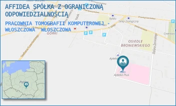 PRACOWNIA TOMOGRAFII KOMPUTEROWEJ - WŁOSZCZOWA - AFFIDEA SPÓŁKA Z OGRANICZONĄ ODPOWIEDZIALNOŚCIĄ - ŻEROMSKIEGO 28,  WŁOSZCZOWA