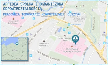 PRACOWNIA TOMOGRAFII KOMPUTEROWEJ - AFFIDEA SPÓŁKA Z OGRANICZONĄ ODPOWIEDZIALNOŚCIĄ - NIEPODLEGŁOŚCI 44,  OLSZTYN