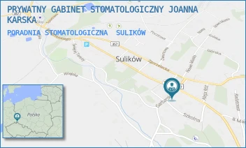 PORADNIA STOMATOLOGICZNA - PRYWATNY GABINET STOMATOLOGICZNY JOANNA KARSKA - PL. WOLNOŚCI 16,  SULIKÓW