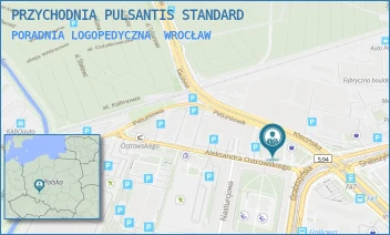 PORADNIA LOGOPEDYCZNA - PRZYCHODNIA PULSANTIS STANDARD - UL. OSTROWSKIEGO 3,  WROCŁAW