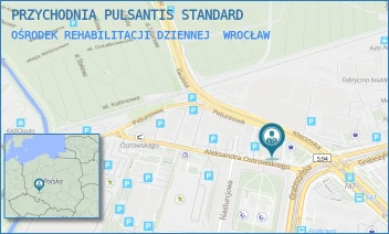 OŚRODEK REHABILITACJI DZIENNEJ - PRZYCHODNIA PULSANTIS STANDARD - UL. OSTROWSKIEGO 3,  WROCŁAW