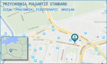 DZIAŁ (PRACOWNIA) FIZJOTERAPII - PRZYCHODNIA PULSANTIS STANDARD - UL. OSTROWSKIEGO 3,  WROCŁAW