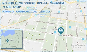 PORADNIA KARDIOLOGICZNA - NIEPUBLICZNY ZAKŁAD OPIEKI ZDROWOTNEJ "CARDIAMED" - UL. GRUNWALDZKA 7,  LEGNICA