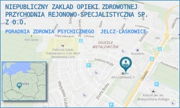 PORADNIA ZDROWIA PSYCHICZNEGO - NIEPUBLICZNY ZAKLAD OPIEKI ZDROWOTNEJ PRZYCHODNIA REJONOWO-SPECJALISTYCZNA SP. Z O.O. - UL. JÓZEFA BOŻKA 13,  JELCZ-LASKOWICE