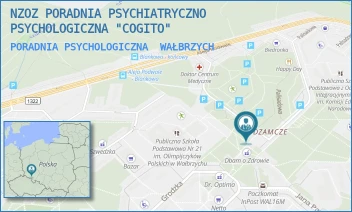 PORADNIA PSYCHOLOGICZNA - NZOZ PORADNIA PSYCHIATRYCZNO PSYCHOLOGICZNA "COGITO" - UL. BLANKOWA 50C,  WAŁBRZYCH