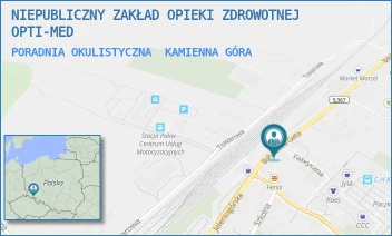 PORADNIA OKULISTYCZNA - NIEPUBLICZNY ZAKŁAD OPIEKI ZDROWOTNEJ OPTI-MED - UL. BOHATERÓW GETTA 8,  KAMIENNA GÓRA