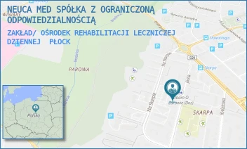 ZAKŁAD/ OŚRODEK REHABILITACJI LECZNICZEJ DZIENNEJ - ŚWIAT ZDROWIA OPERATOR MEDYCZNY SP. Z O.O - JASNA 13A,  PŁOCK