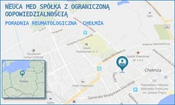 PORADNIA REUMATOLOGICZNA - ŚWIAT ZDROWIA OPERATOR MEDYCZNY SPÓŁKA Z OGRANICZONĄ ODPOWIEDZIALNOŚCIĄ - SZEWSKA 10/1,  CHEŁMŻA