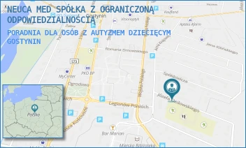 PORADNIA DLA OSÓB Z AUTYZMEM DZIECIĘCYM - ŚWIAT ZDROWIA OPERATOR MEDYCZNY SP. Z O.O - JÓZEFA OZDOWSKIEGO 1A,  GOSTYNIN