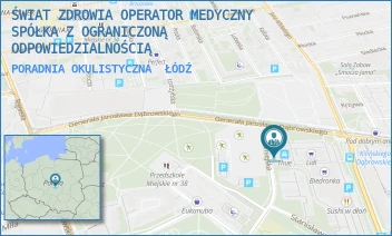 PORADNIA OKULISTYCZNA - ŚWIAT ZDROWIA OPERATOR MEDYCZNY SP. Z O.O - UL. GEN. JAROSŁAWA DĄBROWSKIEGO 15B,  ŁÓDŹ