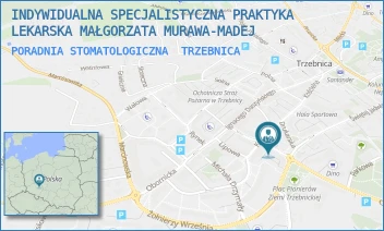 PORADNIA STOMATOLOGICZNA - INDYWIDUALNA SPECJALISTYCZNA PRAKTYKA LEKARSKA MAŁGORZATA MURAWA-MADEJ - UL. OBROŃCÓW POKOJU 31A,  TRZEBNICA