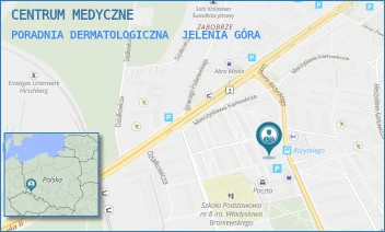 PORADNIA DERMATOLOGICZNA - CENTRUM MEDYCZNE - UL. LUDOMIRA RÓŻYCKIEGO 6,  JELENIA GÓRA