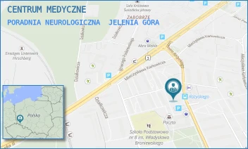 PORADNIA NEUROLOGICZNA - CENTRUM MEDYCZNE - UL. LUDOMIRA RÓŻYCKIEGO 6,  JELENIA GÓRA