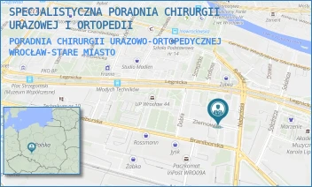 PORADNIA CHIRURGII URAZOWO-ORTOPEDYCZNEJ - SPECJALISTYCZNA PORADNIA CHIRURGII URAZOWEJ I ORTOPEDII - UL. ZIEMOWITA 1/9/115/116,  WROCŁAW-STARE MIASTO