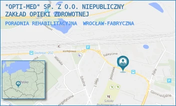 PORADNIA REHABILITACYJNA - "OPTI-MED" SP. Z O.O. NIEPUBLICZNY ZAKŁAD OPIEKI ZDROWOTNEJ - UL. FABRYCZNA 10,  WROCŁAW-FABRYCZNA