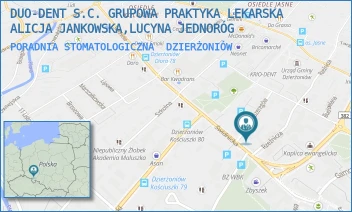 PORADNIA STOMATOLOGICZNA - DUO-DENT S.C. GRUPOWA PRAKTYKA LEKARSKA ALICJA JANKOWSKA,LUCYNA JEDNORÓG - UL. SZARYCH SZEREGÓW 2C,  DZIERŻONIÓW