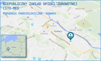 PORADNIA KARDIOLOGICZNA - NIEPUBLICZNY ZAKŁAD OPIEKI ZDROWOTNEJ CITO-MED - UL. 1 MAJA 2A,  KOWARY