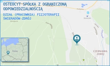 DZIAŁ (PRACOWNIA) FIZJOTERAPII - OSTEOCYT SPÓŁKA Z OGRANICZONĄ ODPOWIEDZIALNOŚCIĄ - UL. SPADZISTA 1-3,  ŚWIERADÓW-ZDRÓJ