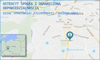 DZIAŁ (PRACOWNIA) FIZJOTERAPII - OSTEOCYT SPÓŁKA Z OGRANICZONĄ ODPOWIEDZIALNOŚCIĄ - UL. WOLNOŚCI 17 OF.,  JELENIA GÓRA