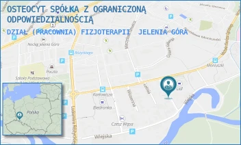 DZIAŁ (PRACOWNIA) FIZJOTERAPII - OSTEOCYT SPÓŁKA Z OGRANICZONĄ ODPOWIEDZIALNOŚCIĄ - UL. HENRYKA JORDANA 6,  JELENIA GÓRA