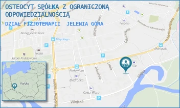 DZIAŁ FIZJOTERAPII - OSTEOCYT SPÓŁKA Z OGRANICZONĄ ODPOWIEDZIALNOŚCIĄ - UL. HENRYKA JORDANA 6,  JELENIA GÓRA