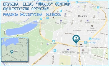 PORADNIA OKULISTYCZNA - BRYGIDA ELIAS "OKULUS" CENTRUM OKULISTYCZNO-OPTYCZNE - UL. 3 MAJA 20,  OLEŚNICA