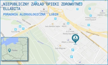 PORADNIA ALERGOLOGICZNA - NIEPUBLICZNY ZAKŁAD OPIEKI ZDROWOTNEJ ELLAVITA - MARII SKŁODOWSKIEJ-CURIE 74,  LUBIN