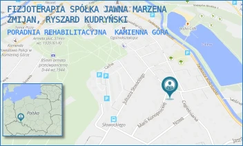 PORADNIA REHABILITACYJNA - FIZJOTERAPIA SPÓŁKA JAWNA MARZENA ŻMIJAN, RYSZARD KUDRYŃSKI - UL. GEN. JÓZEFA HALLERA 7,  KAMIENNA GÓRA