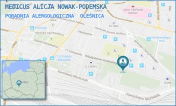 PORADNIA ALERGOLOGICZNA - MEDICUS ALICJA NOWAK-PODEMSKA - UL. IGNACEGO PADEREWSKIEGO 5 S,  OLEŚNICA
