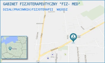 DZIAŁ(PRACOWNIA)FIZJOTERAPII - GABINET FIZJOTERAPEUTYCZNY "FIZ- MED" - POWSTAŃCÓW STYCZNIOWYCH 1B,  WĄSOSZ