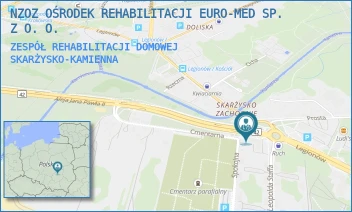 ZESPÓŁ REHABILITACJI DOMOWEJ - NZOZ OŚRODEK REHABILITACJI EURO-MED SP. Z O. O. - LEGIONÓW 104,  SKARŻYSKO-KAMIENNA