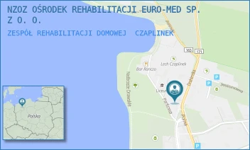 ZESPÓŁ REHABILITACJI DOMOWEJ - NZOZ OŚRODEK REHABILITACJI EURO-MED SP. Z O. O. - DRAHIMSKA 65A,  CZAPLINEK