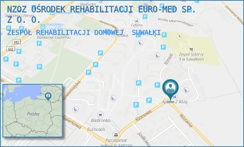 ZESPÓŁ REHABILITACJI DOMOWEJ - NZOZ OŚRODEK REHABILITACJI EURO-MED SP. Z O. O. - KLONOWA 40/4U,  SUWAŁKI