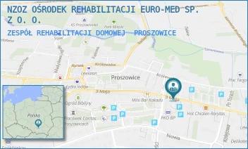 ZESPÓŁ REHABILITACJI DOMOWEJ - NZOZ OŚRODEK REHABILITACJI EURO-MED SP. Z O. O. - UL. 3 MAJA 51,  PROSZOWICE