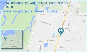 ZESPÓŁ REHABILITACJI DOMOWEJ - NZOZ OŚRODEK REHABILITACJI EURO-MED SP. Z O. O. - UL. WOJSKA POLSKIEGO 55A,  SŁUBICE