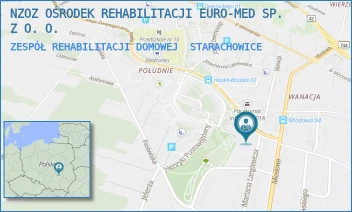ZESPÓŁ REHABILITACJI DOMOWEJ - NZOZ OŚRODEK REHABILITACJI EURO-MED SP. Z O. O. - JANA PAWŁA II 1,  STARACHOWICE