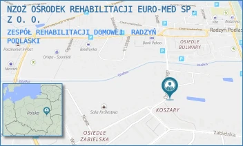 ZESPÓŁ REHABILITACJI DOMOWEJ - NZOZ OŚRODEK REHABILITACJI EURO-MED SP. Z O. O. - CHOMICZEWSKIEGO 23,  RADZYŃ PODLASKI