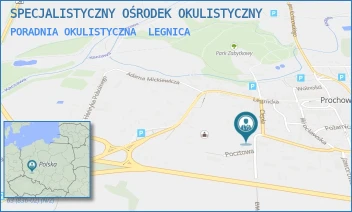 PORADNIA OKULISTYCZNA - SPECJALISTYCZNY OŚRODEK OKULISTYCZNY - UL. POCZTOWA 9,  LEGNICA