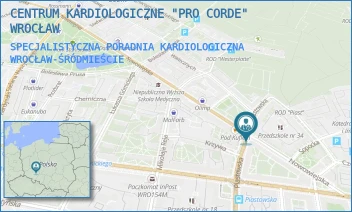 SPECJALISTYCZNA PORADNIA KARDIOLOGICZNA - CENTRUM KARDIOLOGICZNE "PRO CORDE" WROCŁAW - UL. NOWOWIEJSKA 64-66/1A,  WROCŁAW-ŚRÓDMIEŚCIE