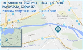 PORADNIA STOMATOLOGICZNA - INDYWIDUALNA PRAKTYKA STOMATOLOGICZNA MAŁGORZATA SZYMAŃSKA - UL. OSIEDLE ROBOTNICZE 8/26,  JELENIA GÓRA