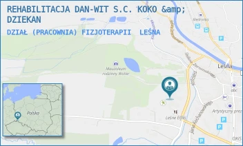 DZIAŁ (PRACOWNIA) FIZJOTERAPII - REHABILITACJA DAN-WIT S.C. KOKO &amp; DZIEKAN - UL. SMOLNIK 51B/52,  LEŚNA