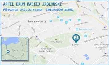 PORADNIA OKULISTYCZNA - APFEL BAUM MACIEJ JABŁOŃSKI - UL. MARSZ. JÓZEFA PIŁSUDSKIEGO 6,  ŚWIERADÓW-ZDRÓJ